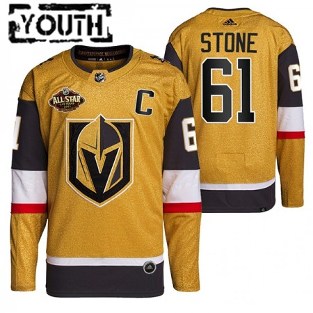 Camisola Vegas Golden Knights Mark Stone 61 2022 NHL All-Star Gold Authentic - Criança